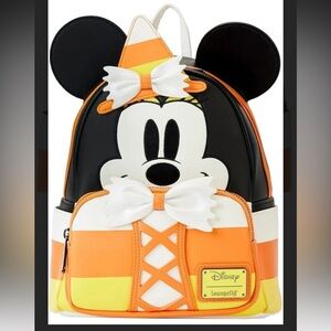NWT Loungefly Disney Minnie Mouse Halloween Mini Backpack